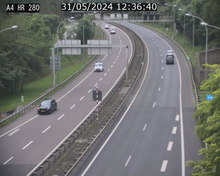 Webcam traffic A4 Luxembourg - BK 0.2 - P+R Bouillon (direction Luxembourg)