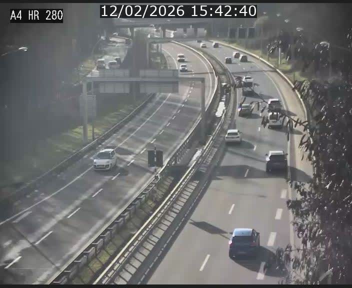 Webcam traffic A4 Luxembourg - BK 0.2 - P+R Bouillon (direction Luxembourg)