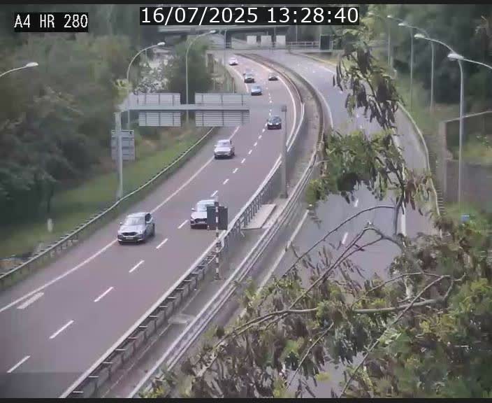 Webcam traffic A4 Luxembourg - BK 0.2 - P+R Bouillon (direction Luxembourg)
