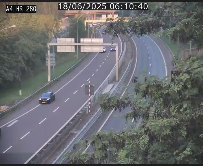 Webcam traffic A4 Luxembourg - BK 0.2 - P+R Bouillon (direction Luxembourg)