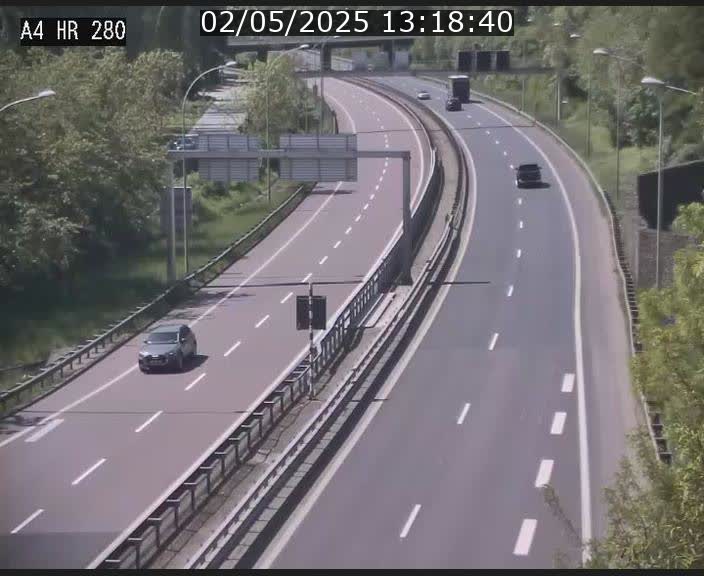 Webcam traffic A4 Luxembourg - BK 0.2 - P+R Bouillon (direction Luxembourg)