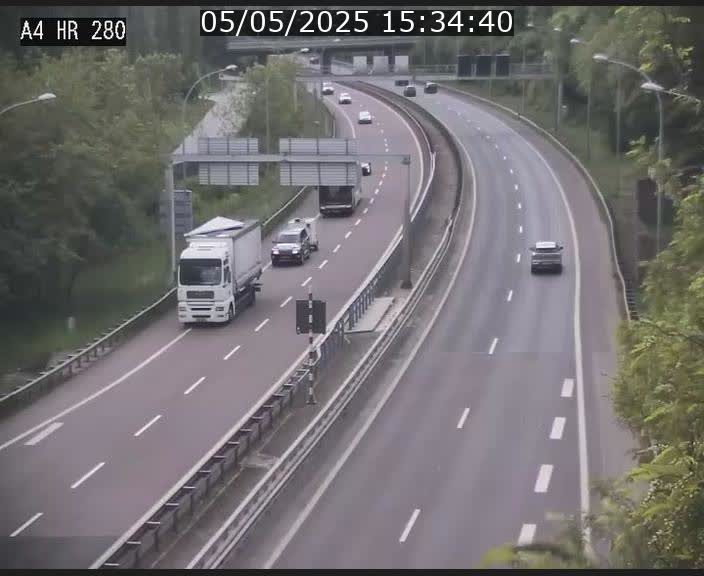 Webcam traffic A4 Luxembourg - BK 0.2 - P+R Bouillon (direction Luxembourg)