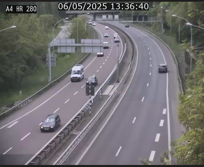 Webcam traffic A4 Luxembourg - BK 0.2 - P+R Bouillon (direction Luxembourg)