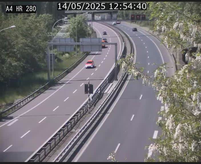 Webcam traffic A4 Luxembourg - BK 0.2 - P+R Bouillon (direction Luxembourg)