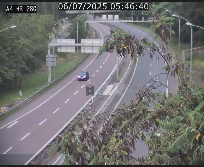 Webcam traffic A4 Luxembourg - BK 0.2 - P+R Bouillon (direction Luxembourg)