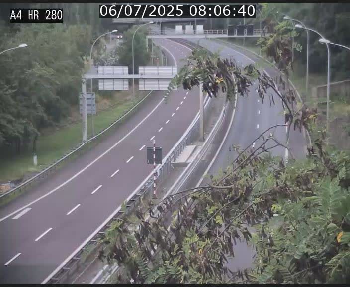 Webcam traffic A4 Luxembourg - BK 0.2 - P+R Bouillon (direction Luxembourg)