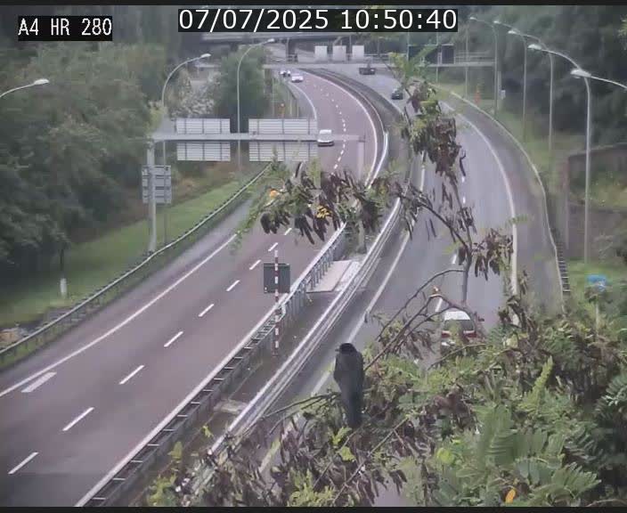 Webcam traffic A4 Luxembourg - BK 0.2 - P+R Bouillon (direction Luxembourg)