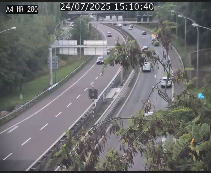 Webcam traffic A4 Luxembourg - BK 0.2 - P+R Bouillon (direction Luxembourg)