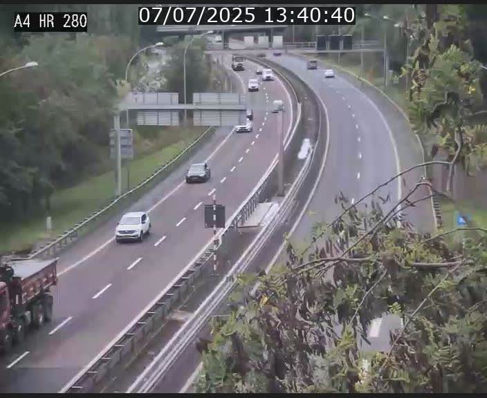 Webcam traffic A4 Luxembourg - BK 0.2 - P+R Bouillon (direction Luxembourg)