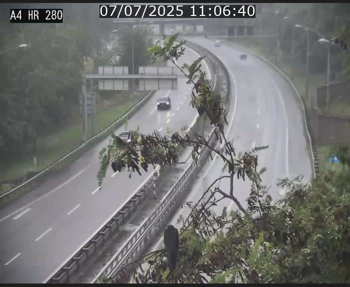 Webcam traffic A4 Luxembourg - BK 0.2 - P+R Bouillon (direction Luxembourg)