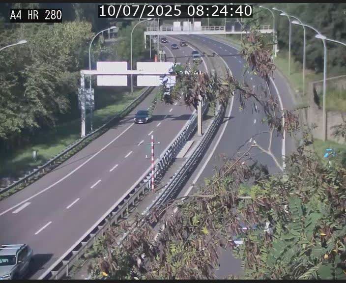 Webcam traffic A4 Luxembourg - BK 0.2 - P+R Bouillon (direction Luxembourg)