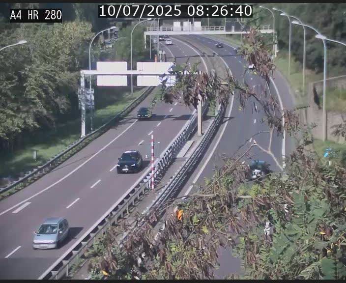 Webcam traffic A4 Luxembourg - BK 0.2 - P+R Bouillon (direction Luxembourg)