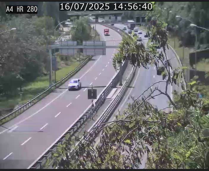 Webcam traffic A4 Luxembourg - BK 0.2 - P+R Bouillon (direction Luxembourg)