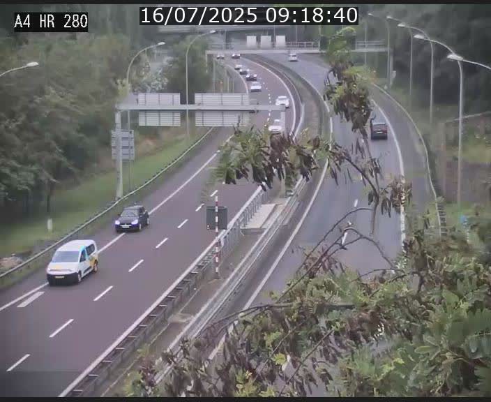 Webcam traffic A4 Luxembourg - BK 0.2 - P+R Bouillon (direction Luxembourg)