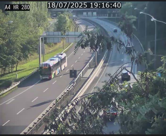 Webcam traffic A4 Luxembourg - BK 0.2 - P+R Bouillon (direction Luxembourg)