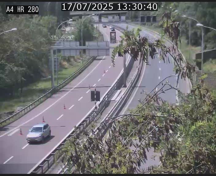 Webcam traffic A4 Luxembourg - BK 0.2 - P+R Bouillon (direction Luxembourg)