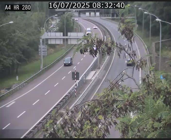 Webcam traffic A4 Luxembourg - BK 0.2 - P+R Bouillon (direction Luxembourg)