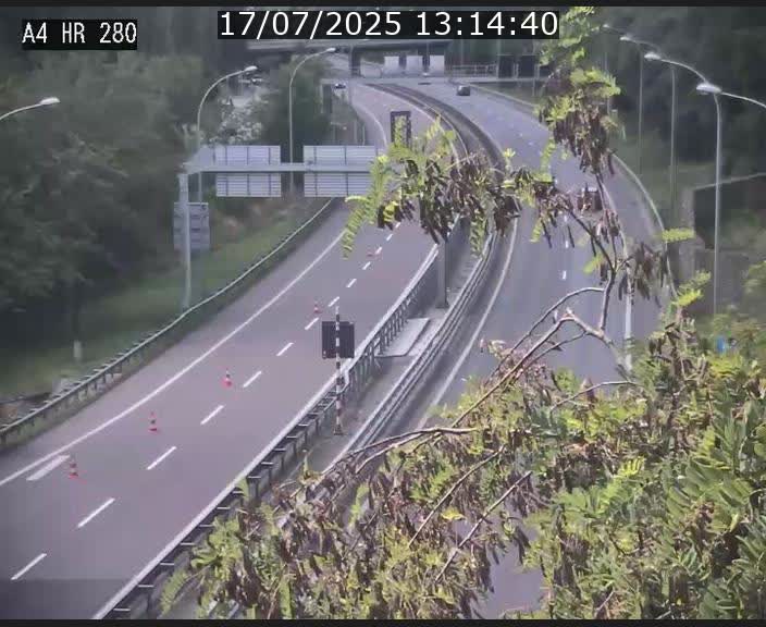 Webcam traffic A4 Luxembourg - BK 0.2 - P+R Bouillon (direction Luxembourg)
