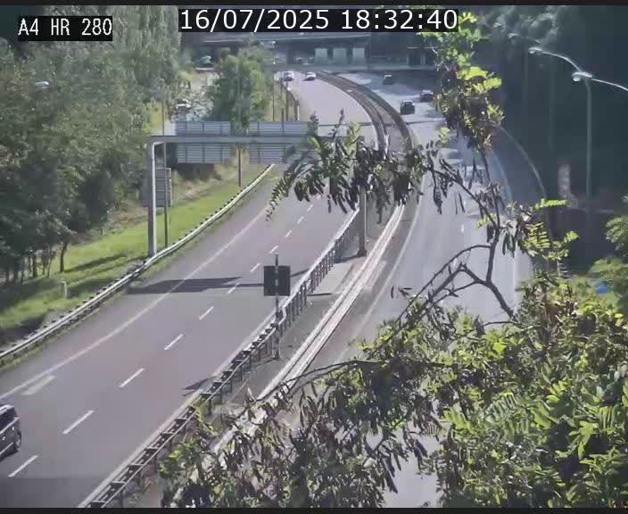 Webcam traffic A4 Luxembourg - BK 0.2 - P+R Bouillon (direction Luxembourg)