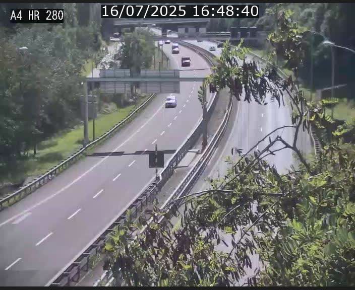 Webcam traffic A4 Luxembourg - BK 0.2 - P+R Bouillon (direction Luxembourg)