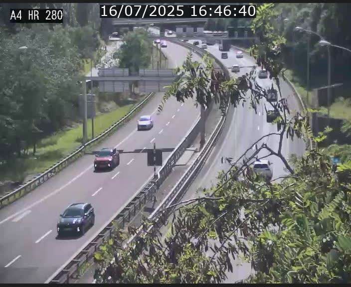 Webcam traffic A4 Luxembourg - BK 0.2 - P+R Bouillon (direction Luxembourg)