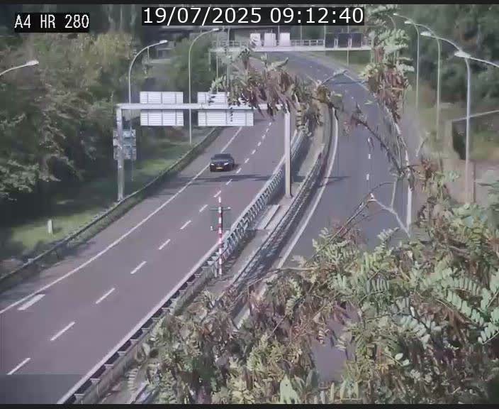 Webcam traffic A4 Luxembourg - BK 0.2 - P+R Bouillon (direction Luxembourg)