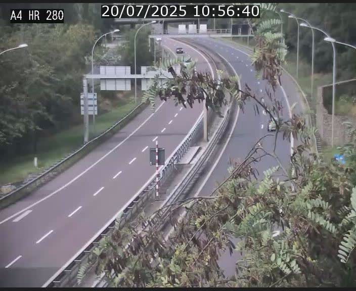 Webcam traffic A4 Luxembourg - BK 0.2 - P+R Bouillon (direction Luxembourg)