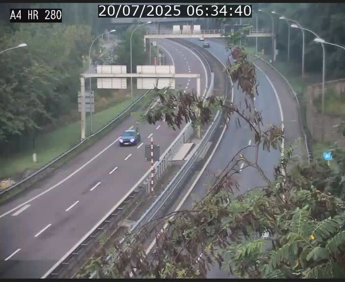 Webcam traffic A4 Luxembourg - BK 0.2 - P+R Bouillon (direction Luxembourg)