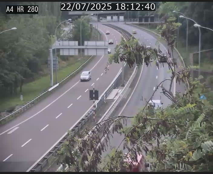 Webcam traffic A4 Luxembourg - BK 0.2 - P+R Bouillon (direction Luxembourg)