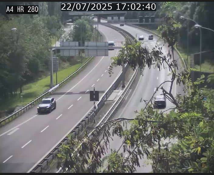 Webcam traffic A4 Luxembourg - BK 0.2 - P+R Bouillon (direction Luxembourg)