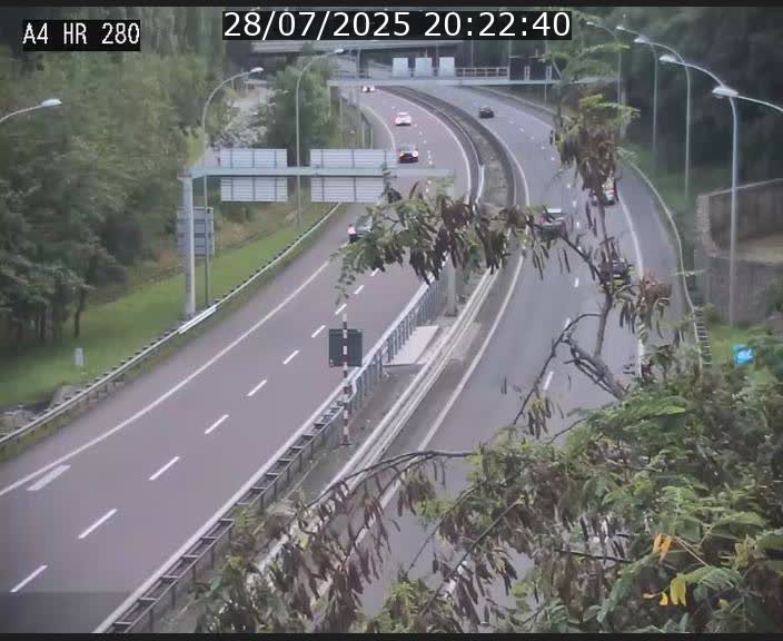 Webcam traffic A4 Luxembourg - BK 0.2 - P+R Bouillon (direction Luxembourg)