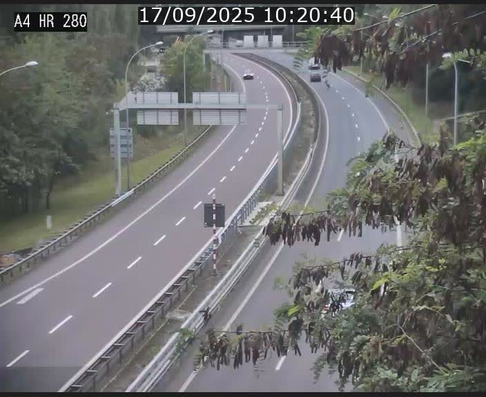 Webcam traffic A4 Luxembourg - BK 0.2 - P+R Bouillon (direction Luxembourg)