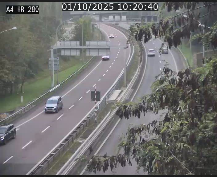 Webcam traffic A4 Luxembourg - BK 0.2 - P+R Bouillon (direction Luxembourg)