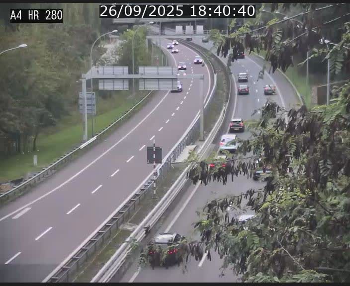 Webcam traffic A4 Luxembourg - BK 0.2 - P+R Bouillon (direction Luxembourg)