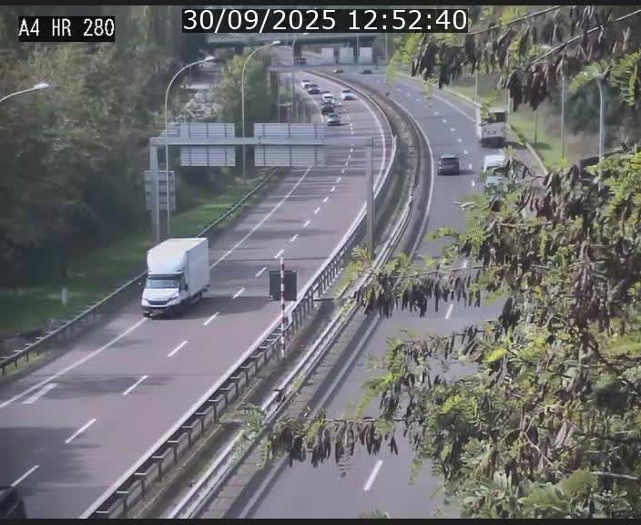 Webcam traffic A4 Luxembourg - BK 0.2 - P+R Bouillon (direction Luxembourg)