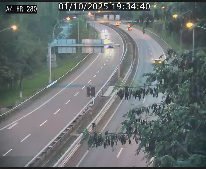 Webcam traffic A4 Luxembourg - BK 0.2 - P+R Bouillon (direction Luxembourg)