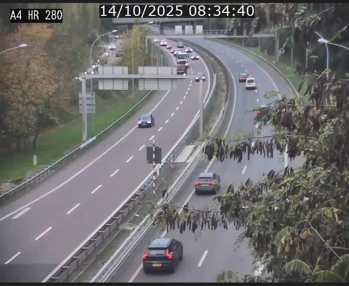 Webcam traffic A4 Luxembourg - BK 0.2 - P+R Bouillon (direction Luxembourg)