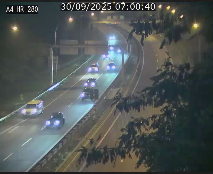 Webcam traffic A4 Luxembourg - BK 0.2 - P+R Bouillon (direction Luxembourg)