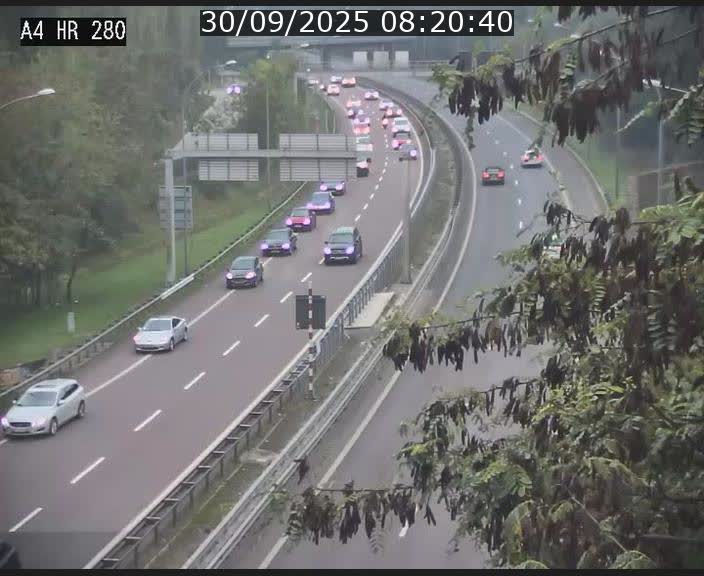 Webcam traffic A4 Luxembourg - BK 0.2 - P+R Bouillon (direction Luxembourg)