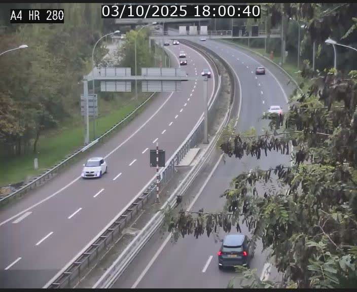 Webcam traffic A4 Luxembourg - BK 0.2 - P+R Bouillon (direction Luxembourg)