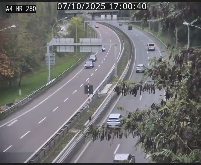 Webcam traffic A4 Luxembourg - BK 0.2 - P+R Bouillon (direction Luxembourg)