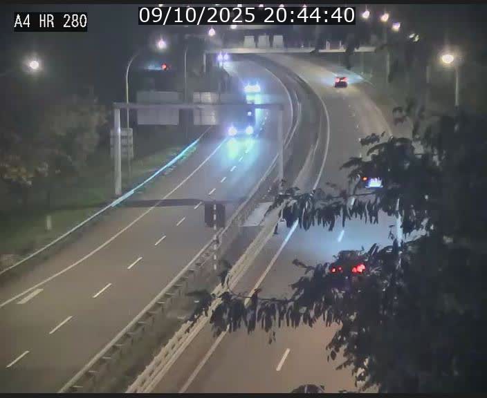 Webcam traffic A4 Luxembourg - BK 0.2 - P+R Bouillon (direction Luxembourg)