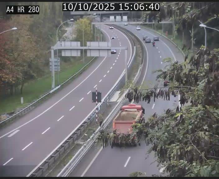 Webcam traffic A4 Luxembourg - BK 0.2 - P+R Bouillon (direction Luxembourg)