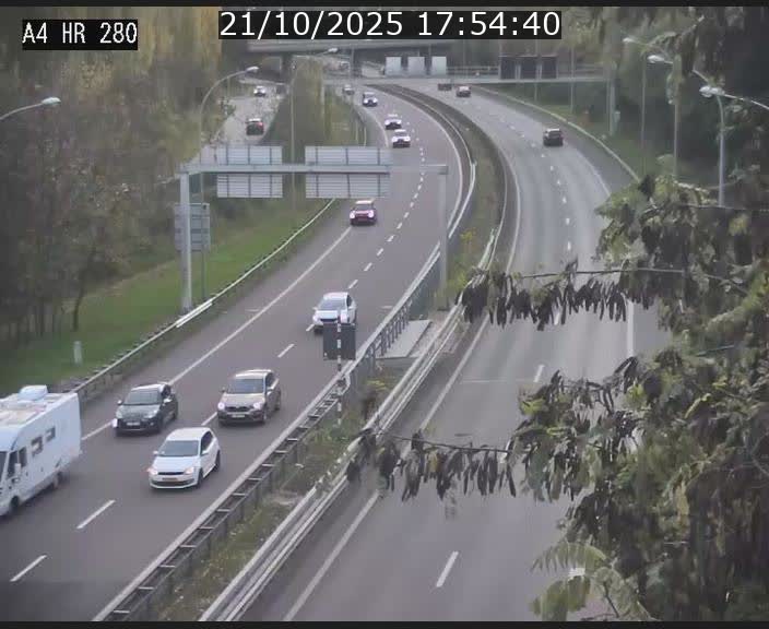 Webcam traffic A4 Luxembourg - BK 0.2 - P+R Bouillon (direction Luxembourg)