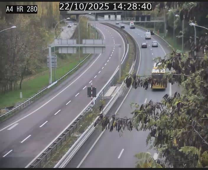 Webcam traffic A4 Luxembourg - BK 0.2 - P+R Bouillon (direction Luxembourg)