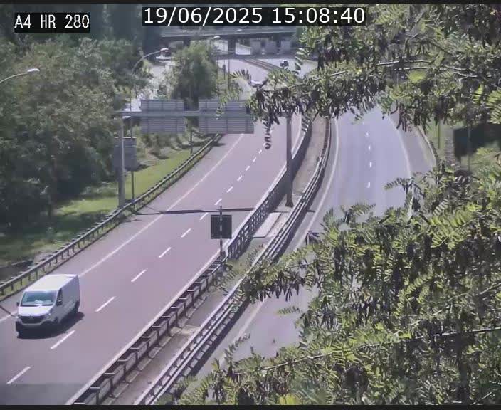 Webcam traffic A4 Luxembourg - BK 0.2 - P+R Bouillon (direction Luxembourg)