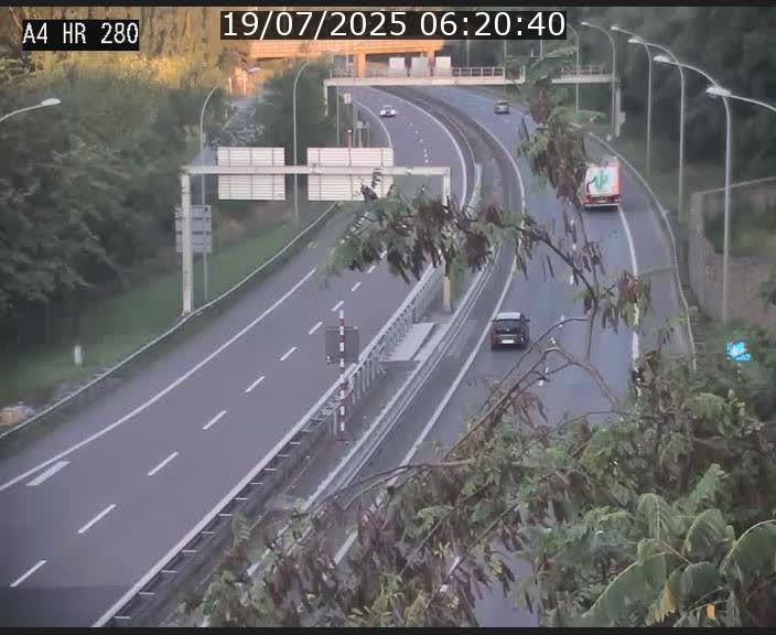 Webcam traffic A4 Luxembourg - BK 0.2 - P+R Bouillon (direction Luxembourg)