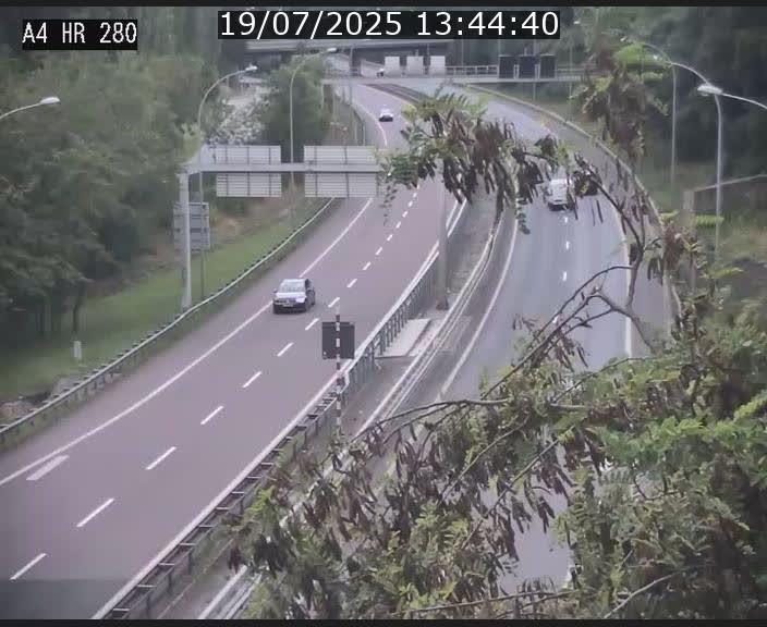 Webcam traffic A4 Luxembourg - BK 0.2 - P+R Bouillon (direction Luxembourg)