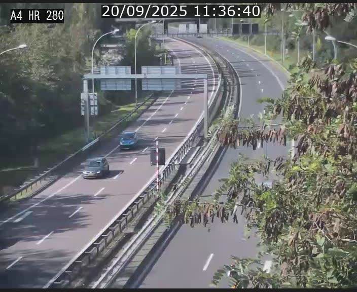 Webcam traffic A4 Luxembourg - BK 0.2 - P+R Bouillon (direction Luxembourg)