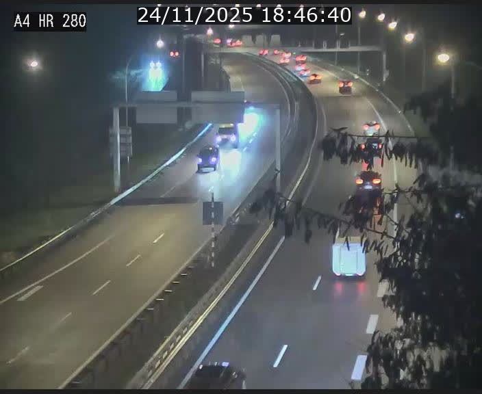 Webcam traffic A4 Luxembourg - BK 0.2 - P+R Bouillon (direction Luxembourg)